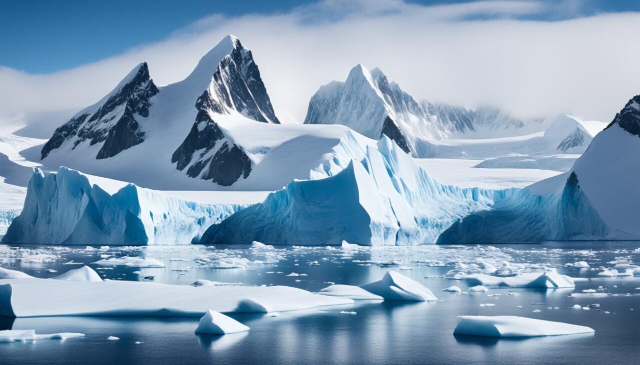Antarctica's icy expanse