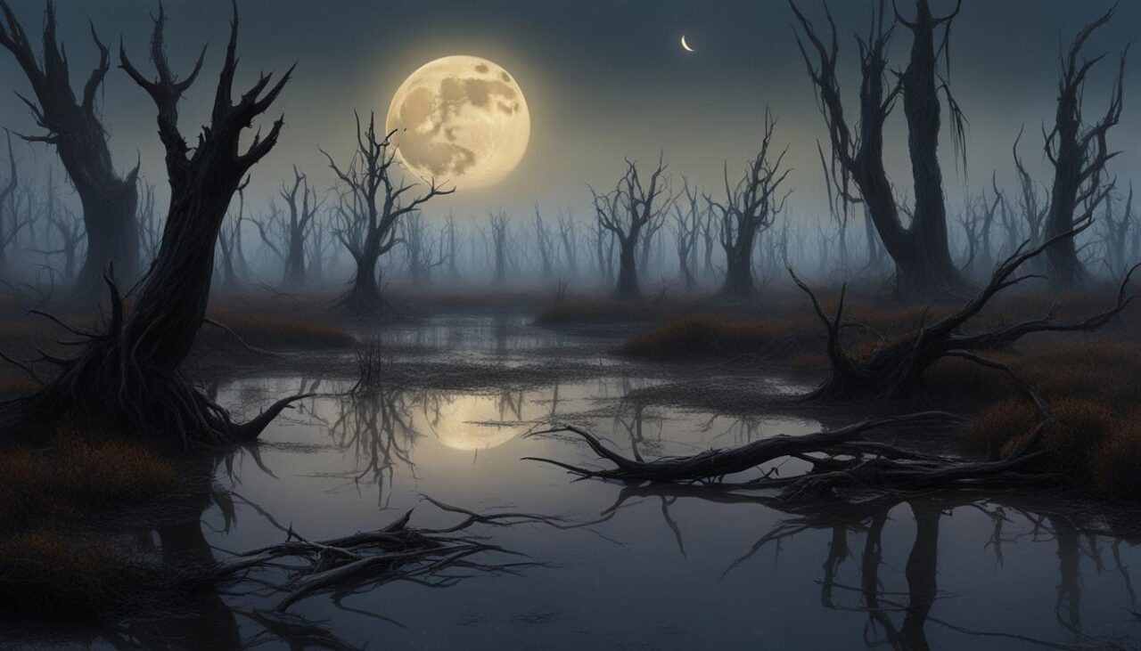 Moonlit Landscapes in World Mire